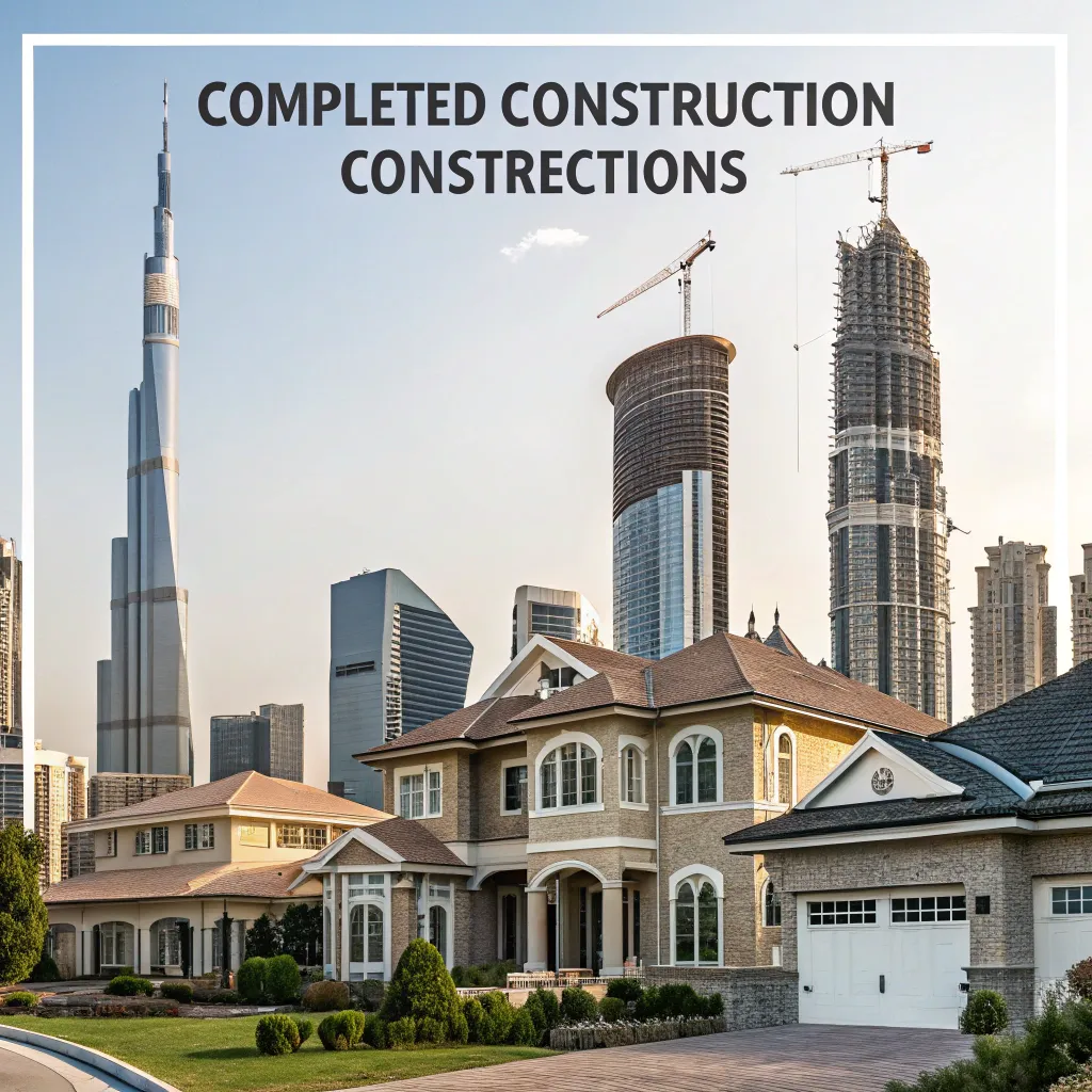 Showcase of completed construction projects